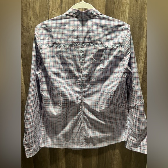 Frank & Eileen Barry Women’s Large Multicolor Checkered Shirt EUC 100% Cotten - Picture 9 of 11